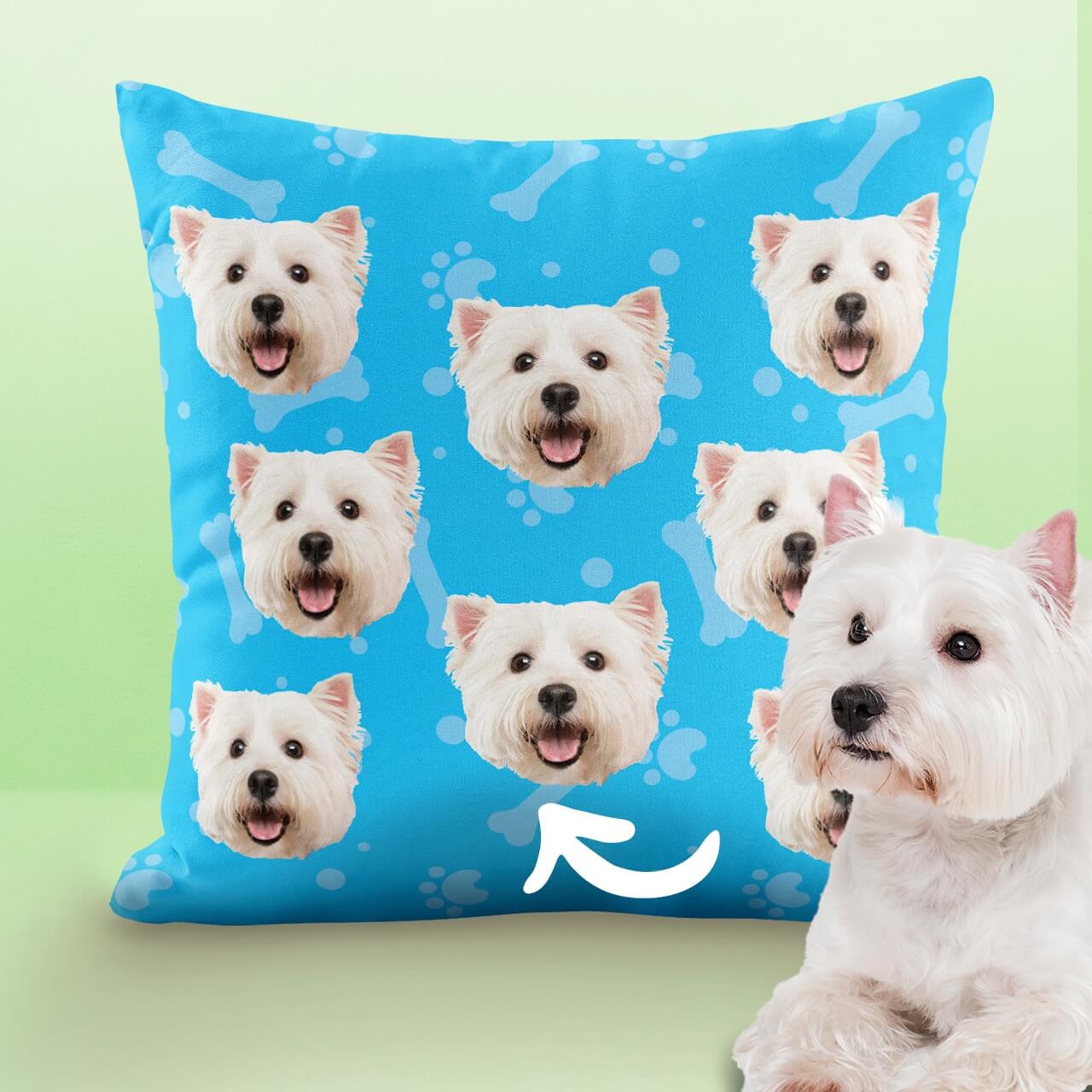 Εξατομικευμένο μαξιλάρι με το σκύλο σας