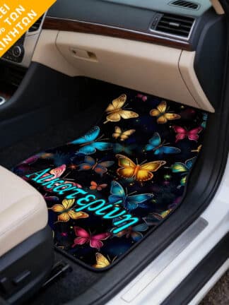 Πατάκια αυτοκινήτου σε σχήμα πεταλούδας κατά παραγγελία – Εξατομικευμένα με το όνομά σας